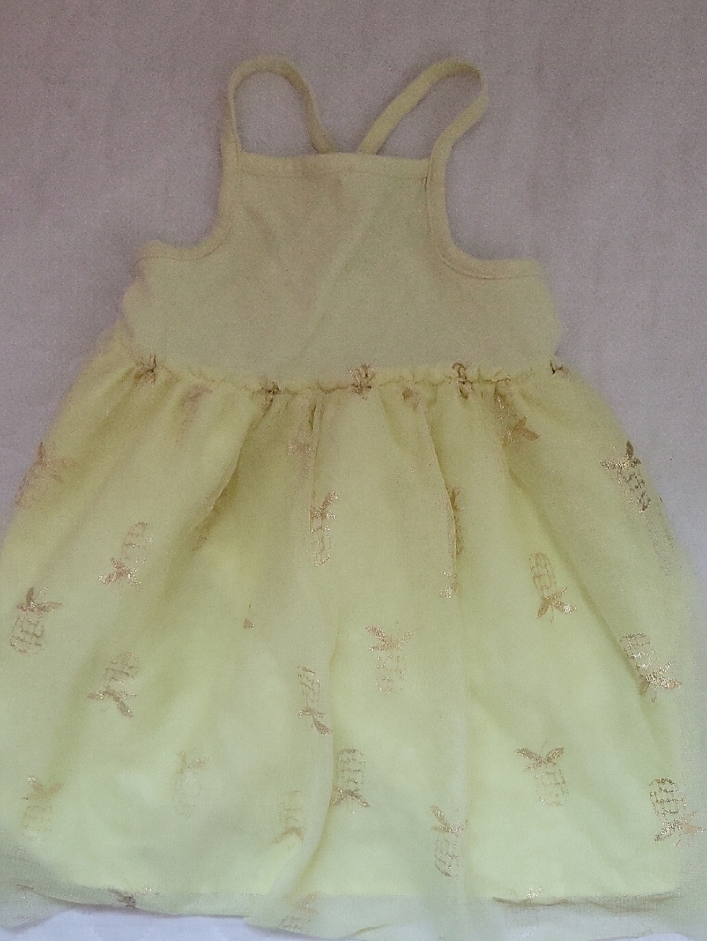 Cat & Jack Yellow Tulle Butterfly Dress